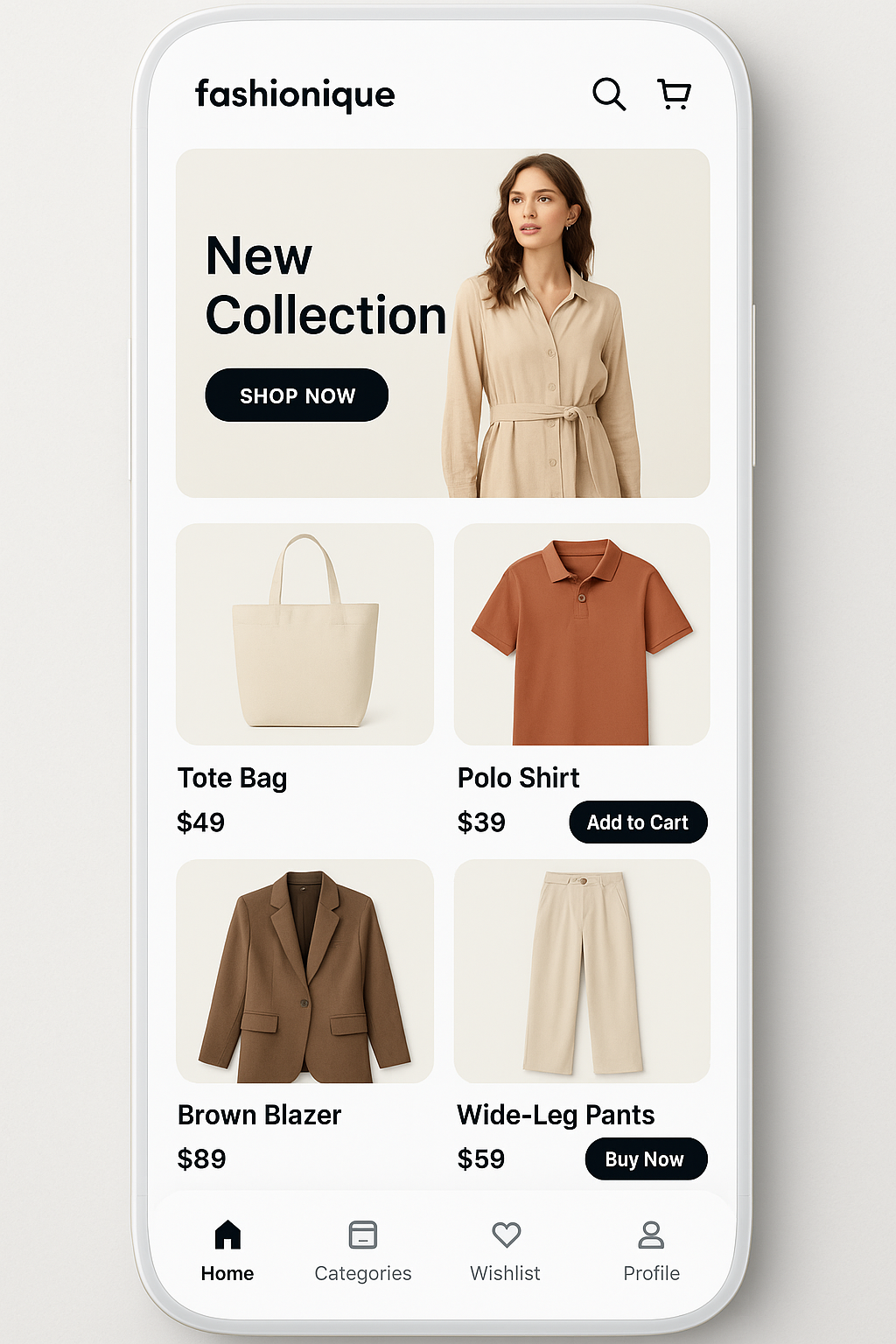 Fashion E-commerce App